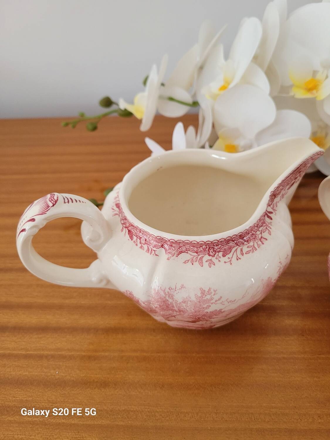 Villeroy Boch Burgenland porcelain, sugar bowl and milk jug