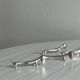 6 white stainless steel metal dachshund dog knife holders