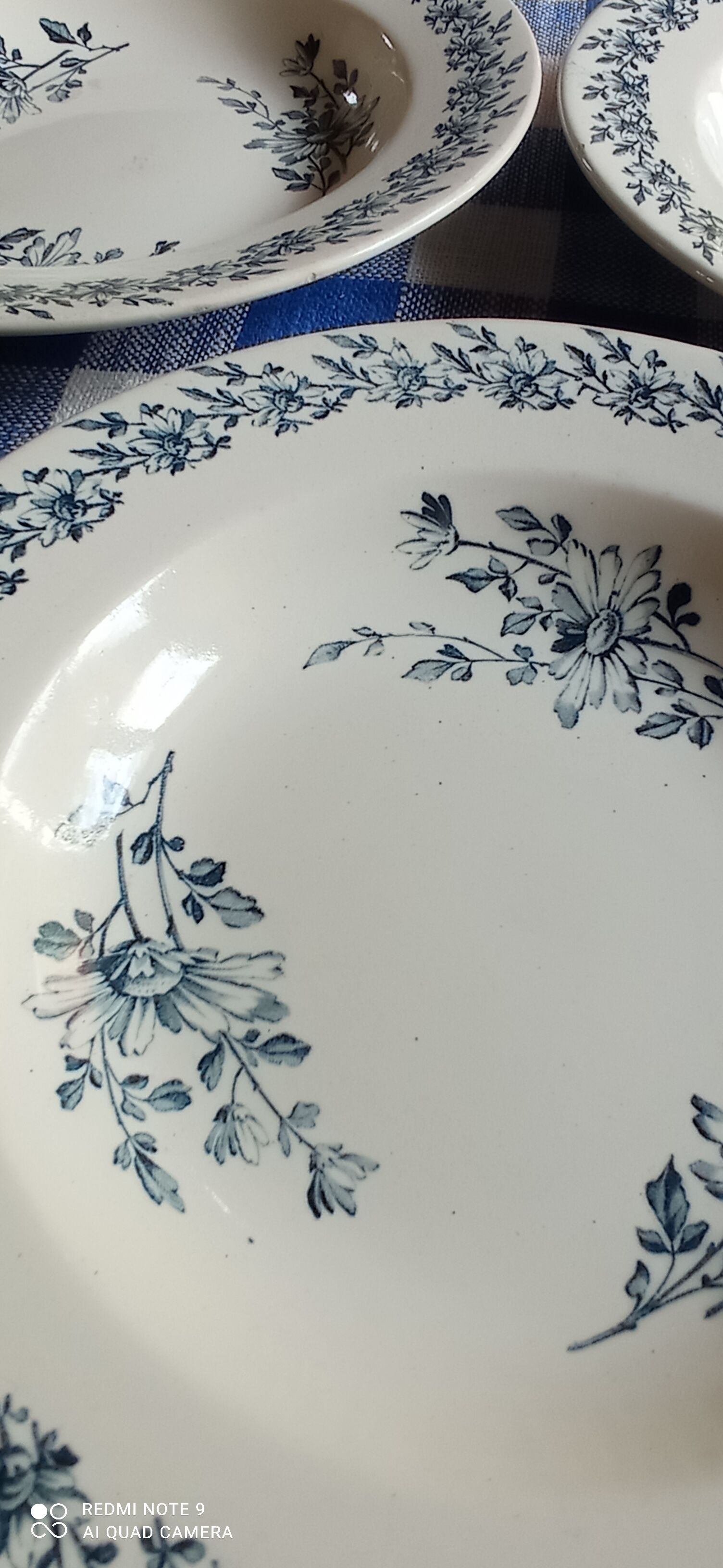 Set of eight iron earth plates