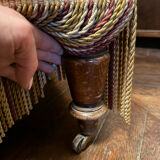 Canapé D’époque Art Nouveau garni de Son Tissu velours D’origine - XXe