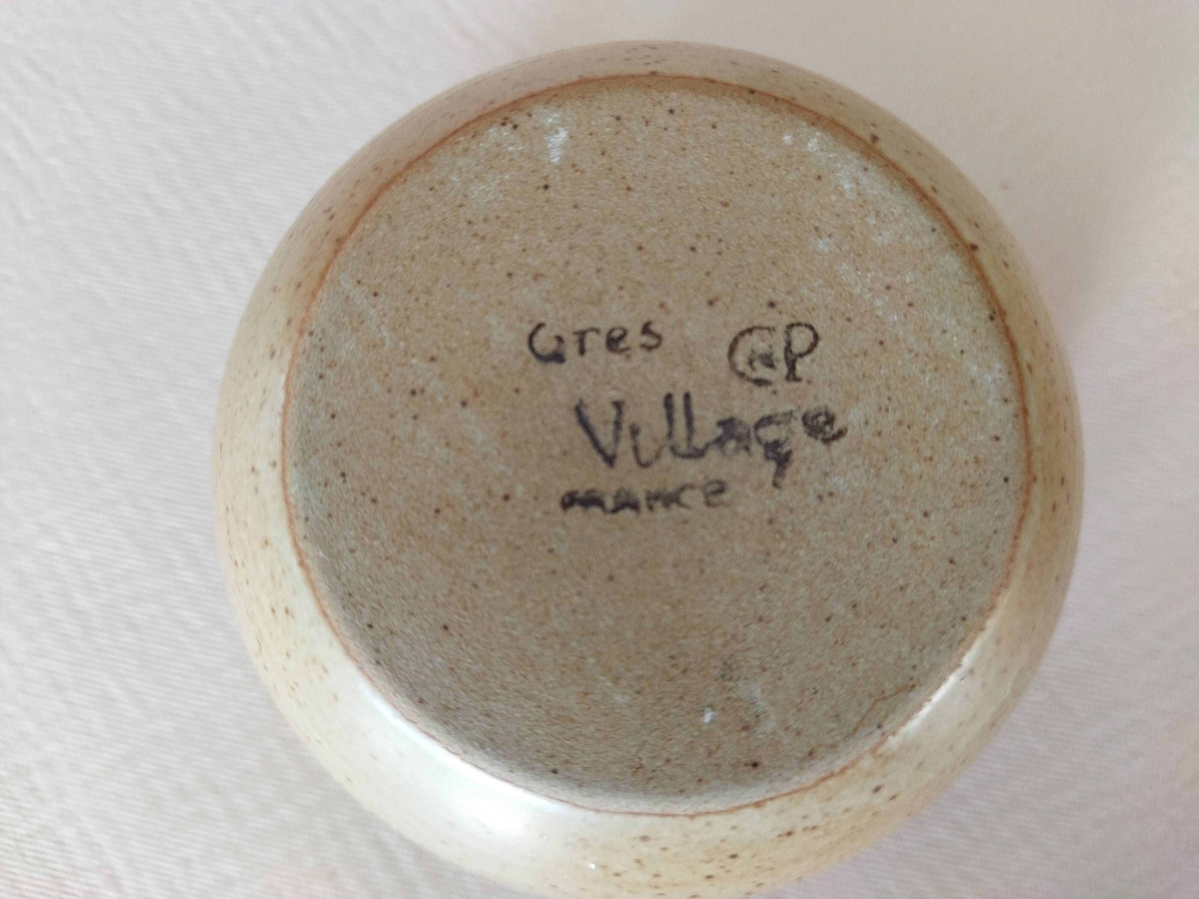 Covered tea bowls in CNP Village sandstone