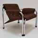 Fauteuil chromé du milieu du siècle par Viliam Chlebo pour Kodreta Myjava, années 1980.