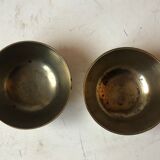 Set of brass Chinese cups