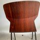 Lot de 6 chaises en bois de rose Eromes