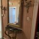 console avec miroir et deux appliques