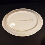 Large oval dish in Limoges porcelain