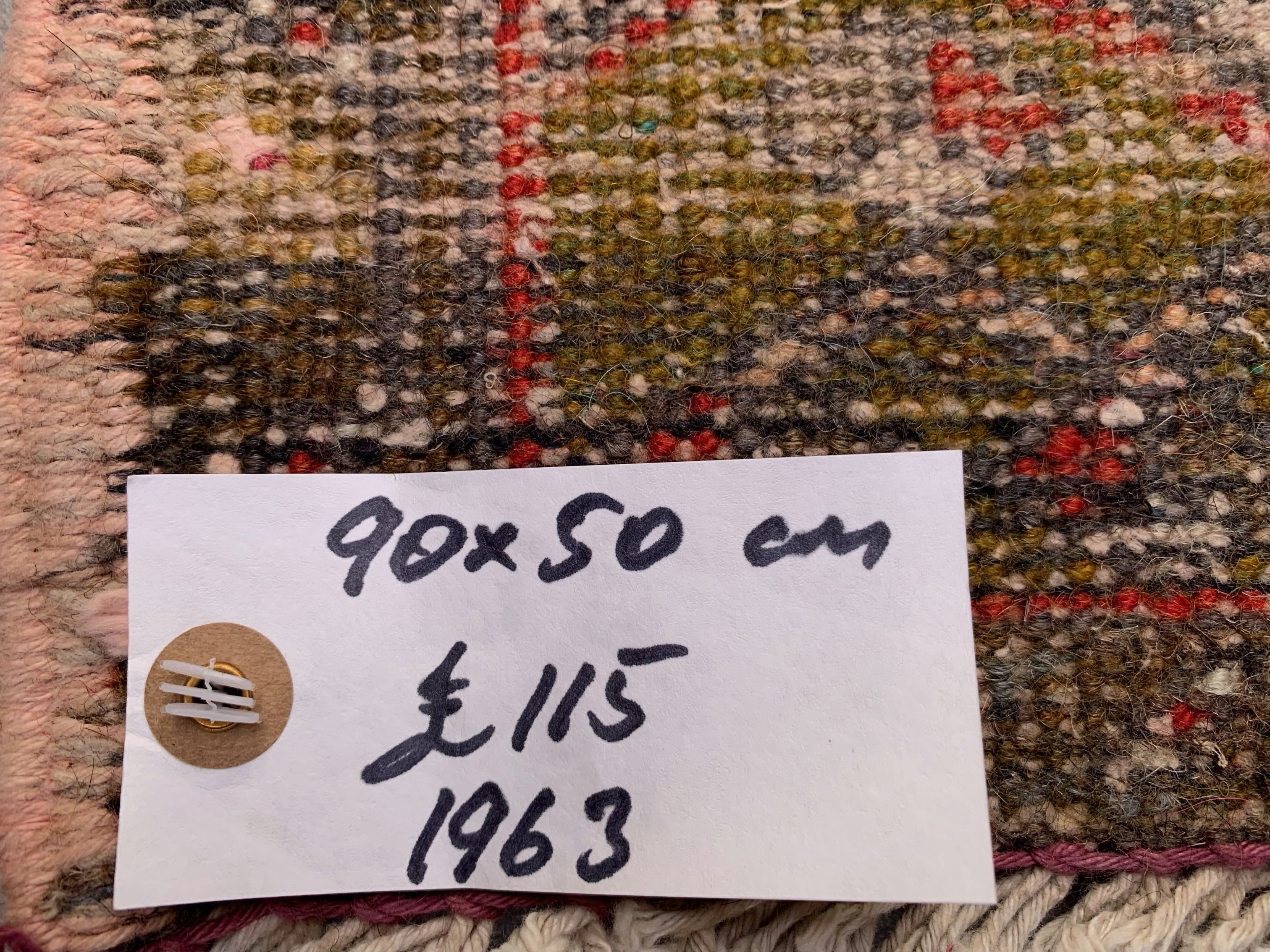 Small Vintage Turkish Rug 90x50 cm, Short Runner, Tribal, Shabby Chic