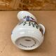 Antique Deshoulleres Deswarte Pitcher White Ceramic Painted Decor Vintage