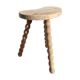 Tabouret tripode de vacher en bois brut