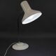 Lampe de bureau ajustable en métal blanc et chrome, datant des années 1970 et provenant de l'AGE (German Space/SPACE)