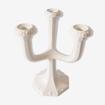 Candlesticks by Rosenthal Classic Rose Maria white three-armed, porcelain candle holder
