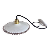 Suspension plafonnier opaline blanche
