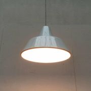 Modern Danish enamel pendant lamp from the mid-century by Louis Poulsen, 1960s.