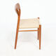 Lot de quatre chaises, Niels Otto Moller, modèle 75