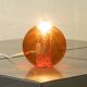 Sculptural table lamp by Doria Leuchten, space age, orange glass, Germany, 1970s