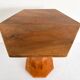 Art Deco guéridon from the 1930s in walnut and oak.