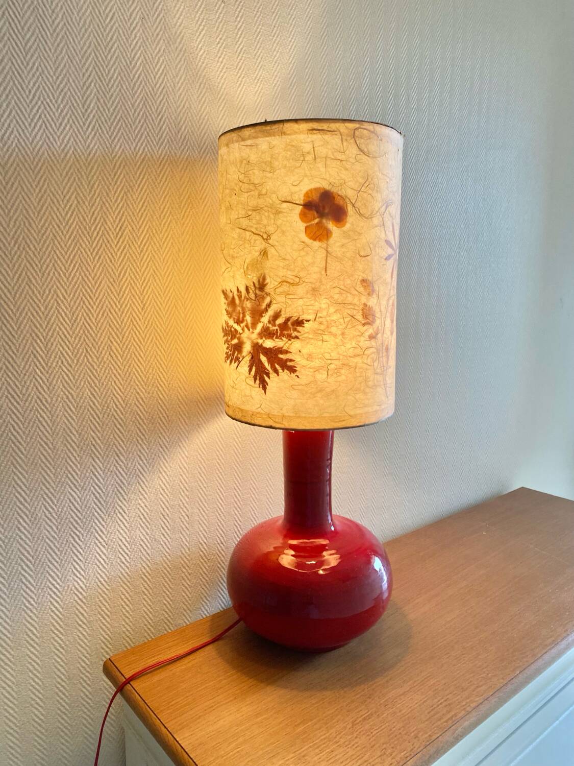 Vintage ceramic lamp from the 70s