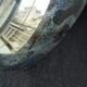 Pair of vintage chromed metal half-moon wall lamp