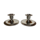 2 stainless steel candlesticks "made in france"