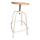Vintage adjustable stool with screws