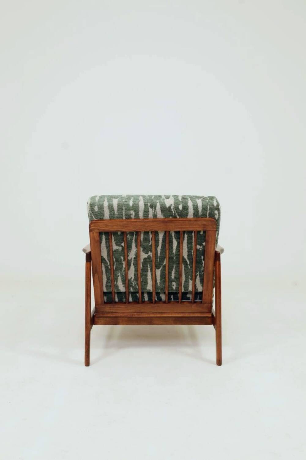 Vintage Armchair Green Cushions Classic Design