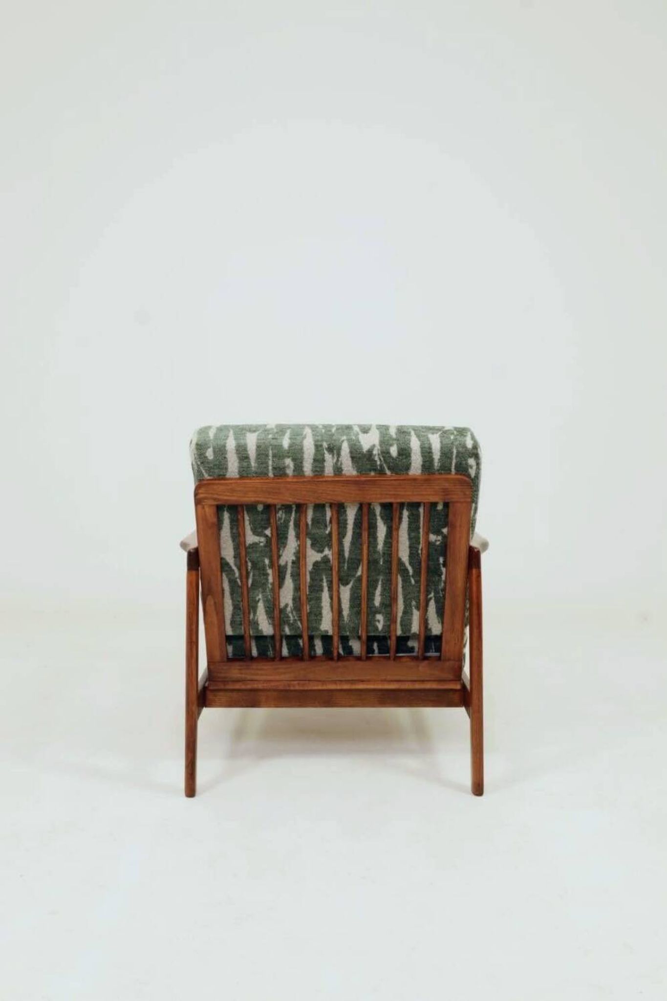 Vintage Armchair Green Cushions Classic Design