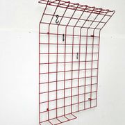 Red rope coat rack, modern German mid-century, 1960s.