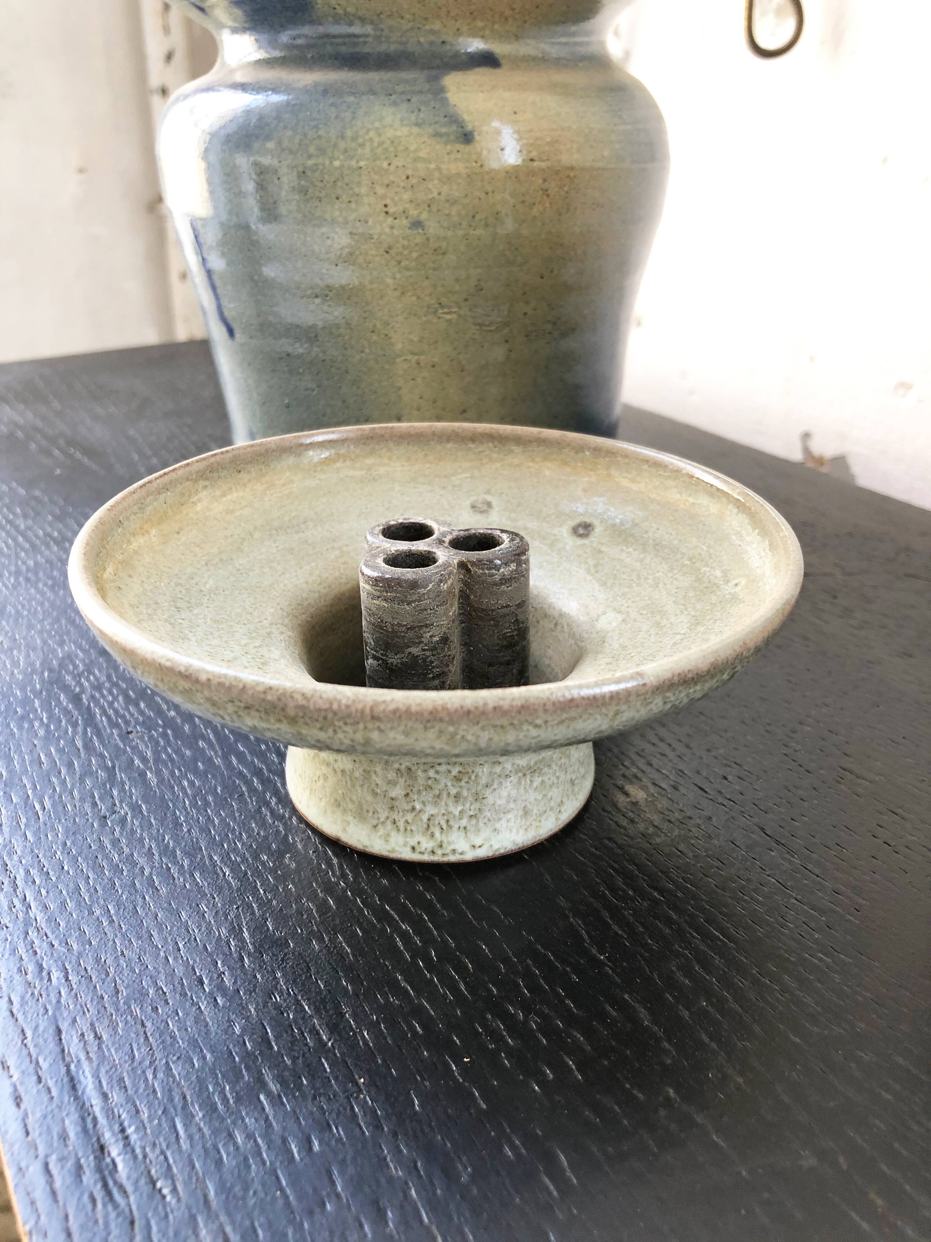 Scandinavian ceramic candlestick