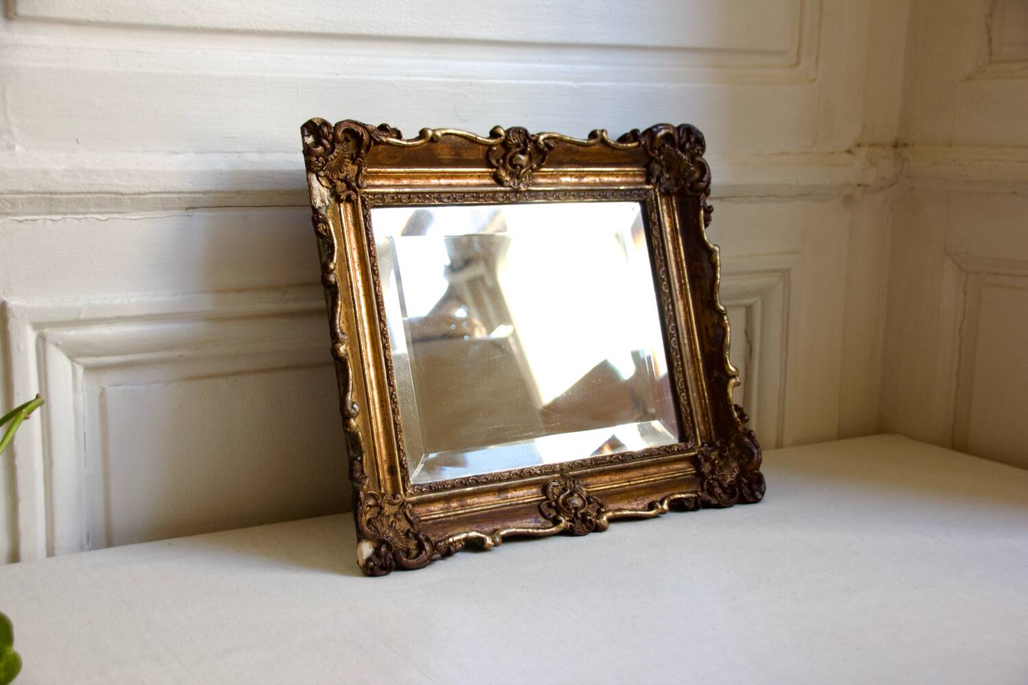 Antique gilded mirror