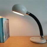 Industrial style gooseneck white table desk lamp