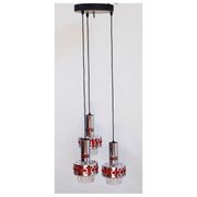 Large chandelier seventies 3 suspended lamps