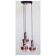 Large chandelier seventies 3 suspended lamps