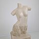 Sculptural Contemporary Female Torso Crafted from Layered Reclaimed Mactan