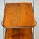 Minimalistic Paul Nagel Teak and Steel Teatrolley. Germany, 1950s