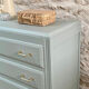 Compass feet chest of drawers
