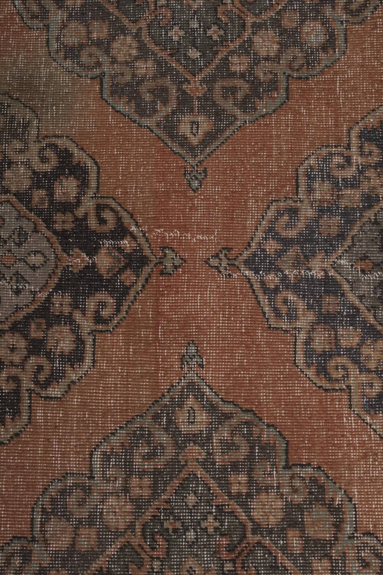 Vintage Turkish hallway rug 88x397 cm
