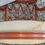 Pair of art nouveau mahogany armchairs