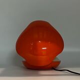 Space age orange lamp oyster by gamma3, 70s