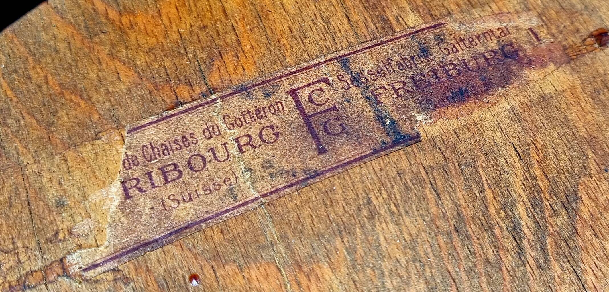 4 curved wooden bistro chairs early twentieth