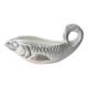 Gravy Boat With Handle Old Earthenware Ceramic Sarreguemines Salmon Fish Shape