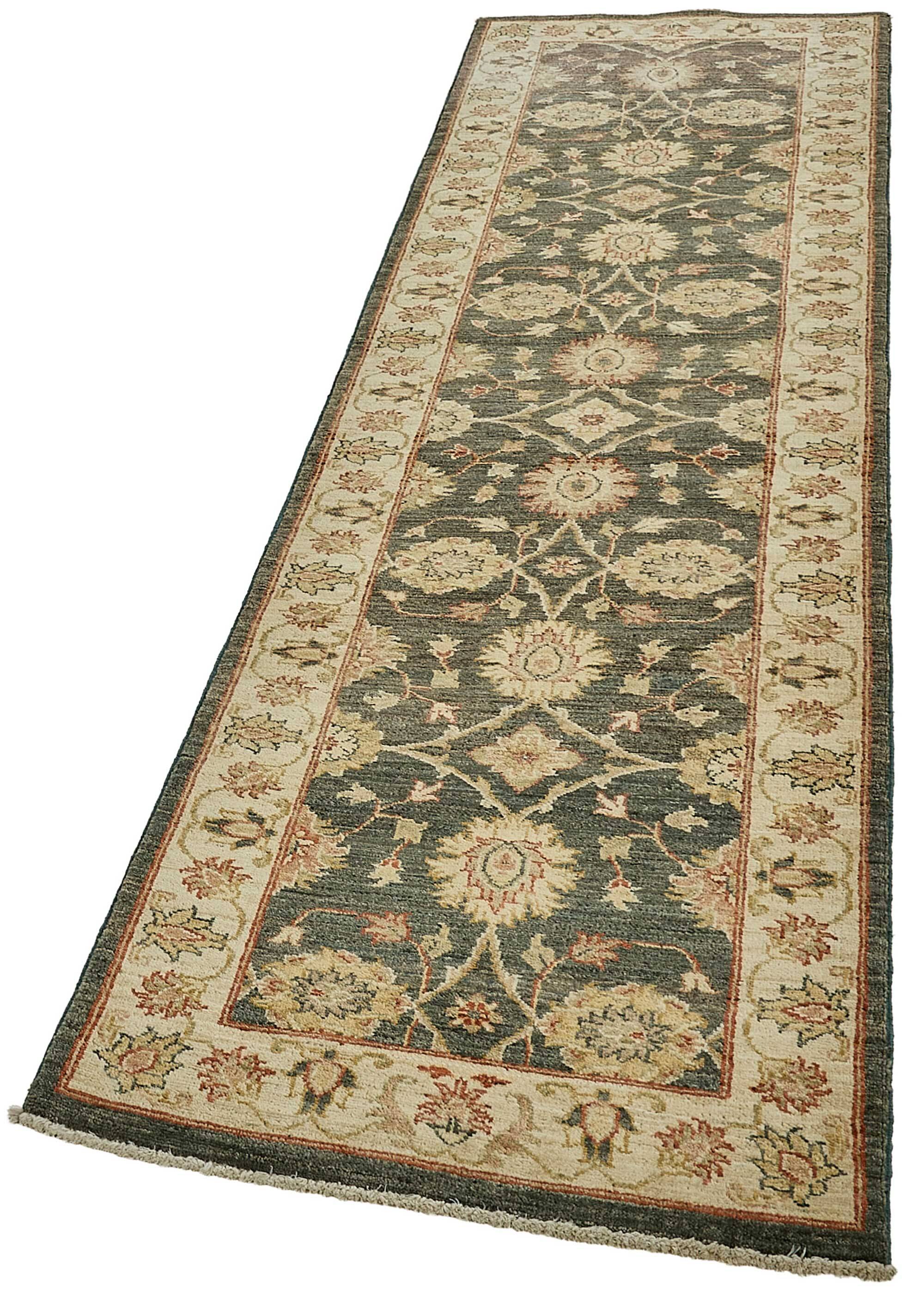 Turkish Handknotted Wool Oushak Rug 78 cm x 311 cm