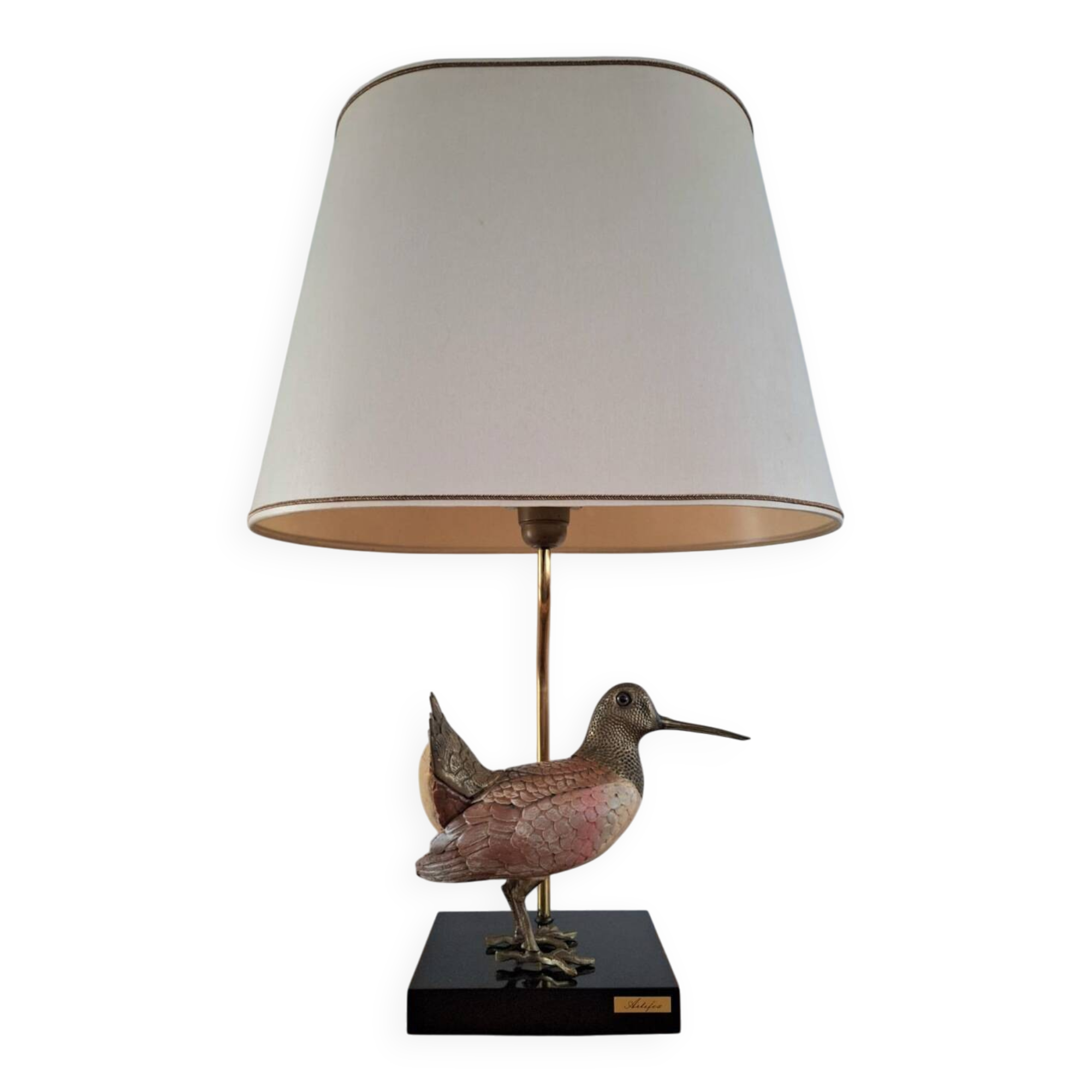 Vintage woodcock lamp by Elli Malevolti for Artiflex, designer lighting