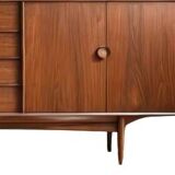 Vintage Scandinavian sideboard in brown teak
