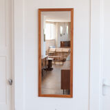 Scandinavian mirror in light teak