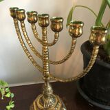Menorah Vintage dorée