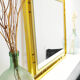Modernist Italian mirror chrome steel gold 70 71 X 71