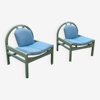 Pair of vintage Baumann armchairs, Argos model