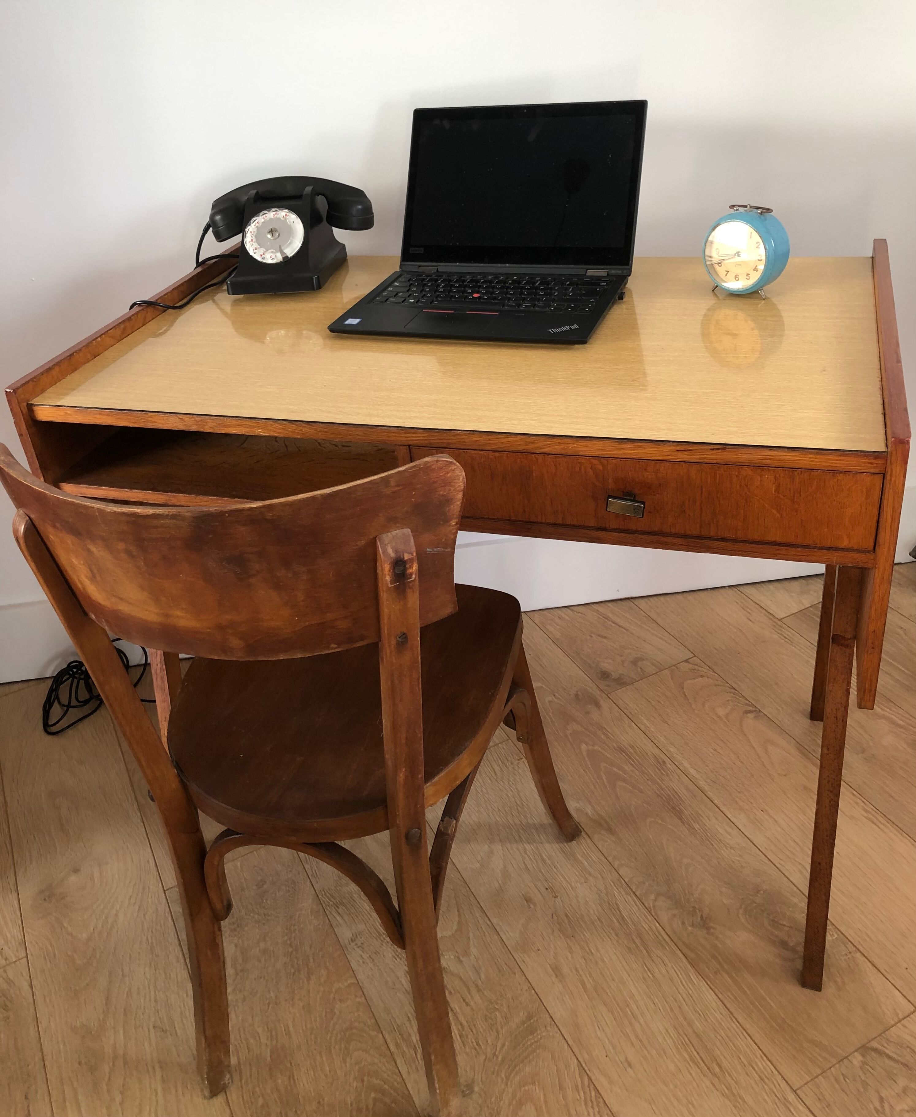Scandinavian-style vintage desk