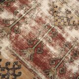5x7 Classic Brown Red Handmade Vintage Rug, 151x214Cm SK 3054