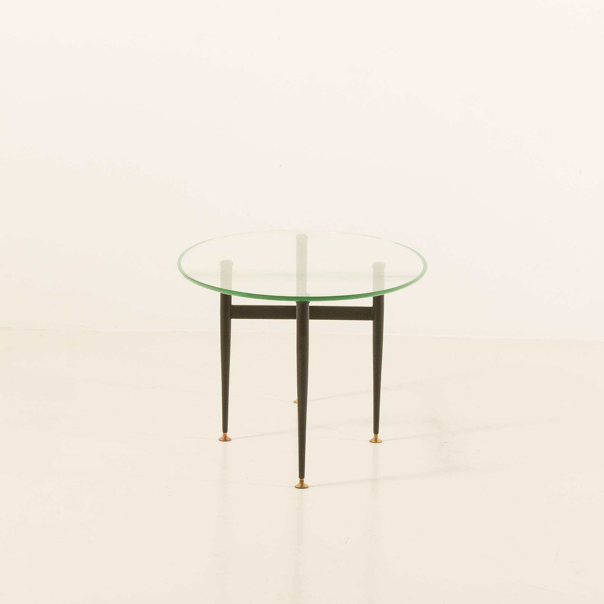 Italian mid century  glass coffee table 1950s
